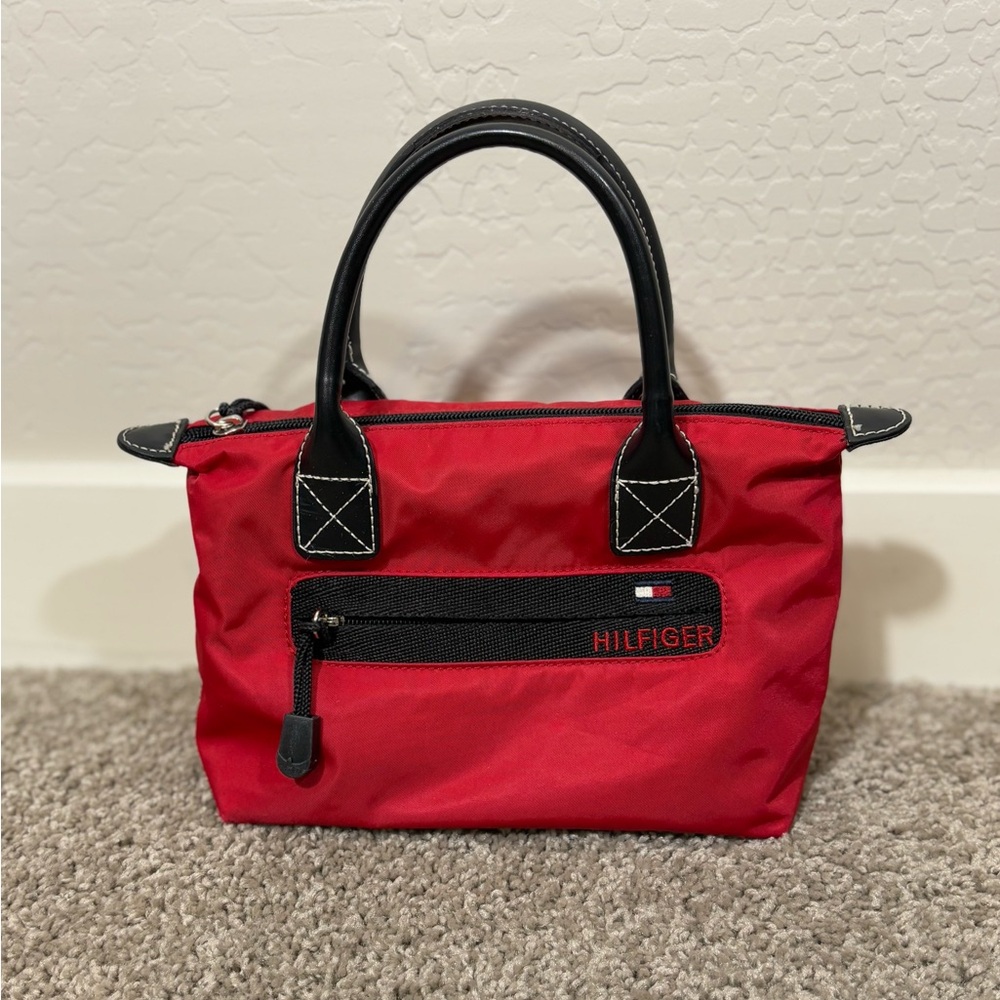 Vintage‎ 90’s True Y2K mini Handbag Red Tommy Girl 10x7" Handbag Grunge